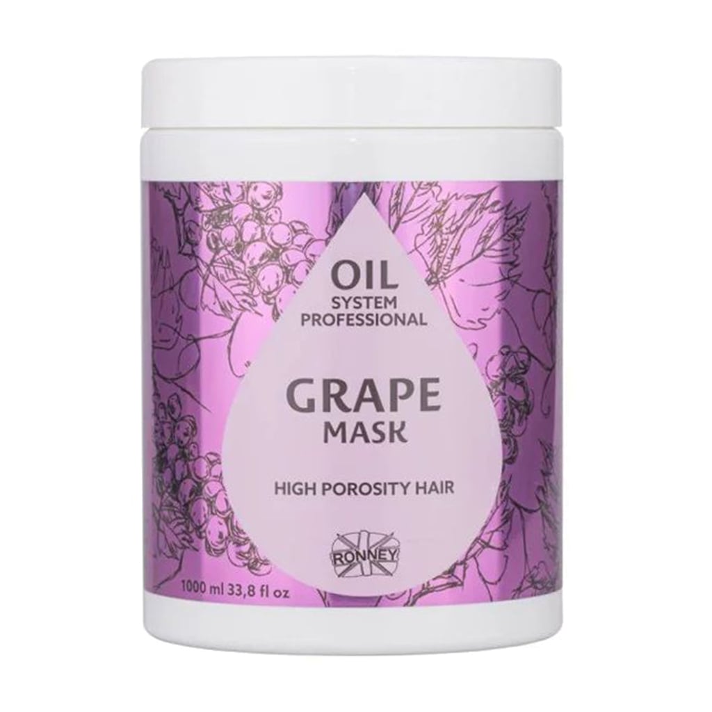 Маска Ronney Oil System Professional High Porosity Hair Grape Mask для високопористого волосся, з олією винограду, 1 л